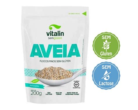 Aveia Flocos Finos Sem Gl Ten G Vitalin Sabor Em Gr Os Produtos