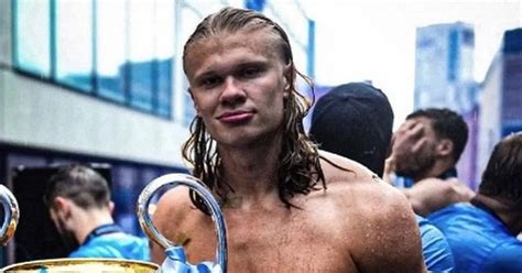 Fans Notice Subtle Change Erling Haaland Made To Shirtless Pic With Man