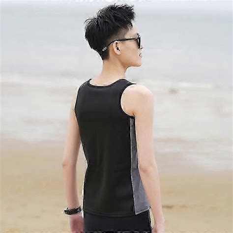 Haleychan Women S Tomboy Chest Binder Swimsuit Trans Lesbian Tank Top Pullover Corset Swimsuit