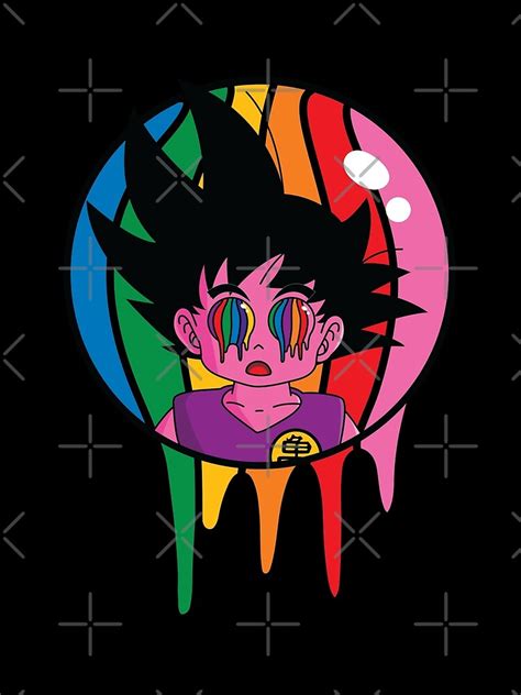 Goku Tripping Poster By Olddannybrown Redbubble