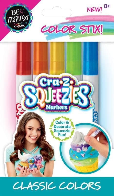 Cra Z Art Be Inspired Cra Z Squeezies Markers Count Walmart