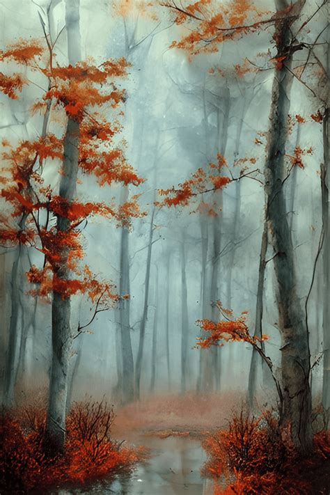 Gothic Autumn Forest Background · Creative Fabrica