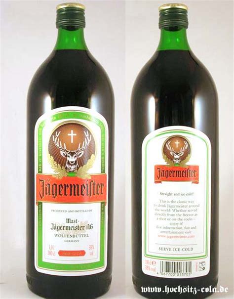 runden Jägermeister Flaschen KLE Hochsitz Cola