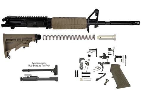 Del Ton Inc Ar 15 16 M4 Rifle Kit 16 M4 Carbine Rifle Kit Dark Earth