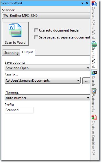 Scan to Word- Scan Paper Documents: PDF/A, Scan to PDF, Searchable PDF