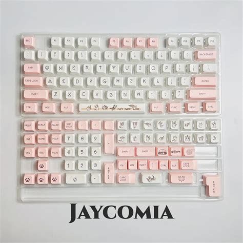 Cute Cat Dye Sub Iso Enter Keycap Xda Pbt Keycaps Cherry Mx Switch