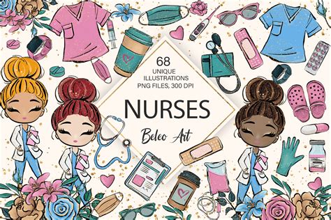 Nurses And Doctors Medical Clipart Graphic By Beleo Art · Creative Fabrica