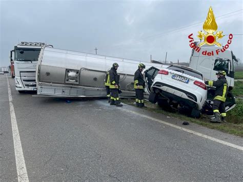 Scontro Tra Auto E Mezzo Pesante A Marene Tre Feriti Cuneodice It