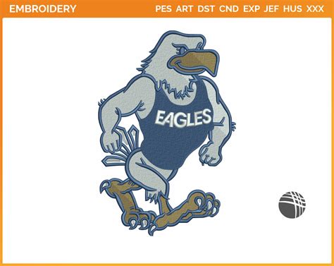 Georgia Southern Eagles - Mascot Logo (2004) - College Sports Embroidery Logo in 4 sizes & 8 formats