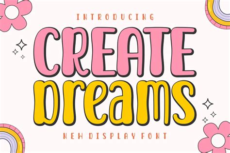 Create Dreams Font By Riman Ntypes Creative Fabrica