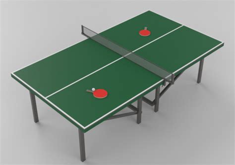 BIM Objects - Free Download! 3D Gaming gear - Table Tennis - ACCA software