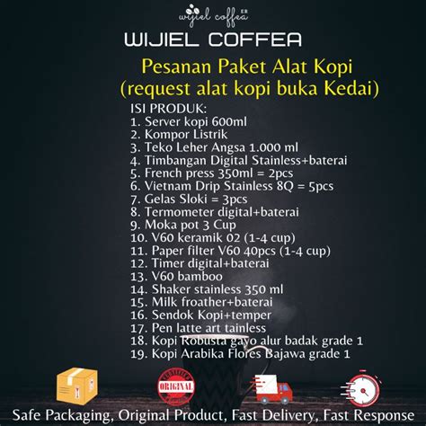 Jual Paket Alat Kopi Alat Kopi Manual Vietnam Drip V Server Kopi