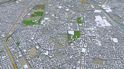 Rajkot City Gujarat India 3d Model 35km By 3dstudio