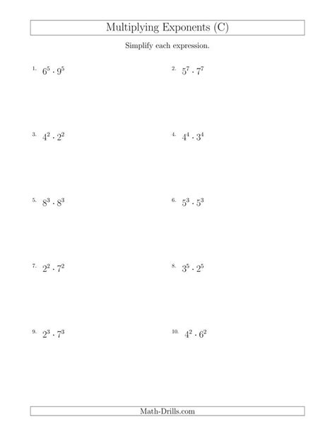 Multiplying Imaginary Numbers Worksheet