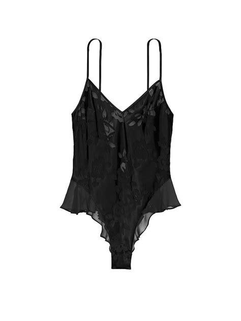 VS Archives Burnout Saten Teddy Siyah Victoria S Secret