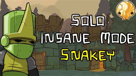 Castle Crashers Solo Insane Mode As Snakey No Potions Youtube