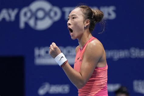 Zheng Qinwen Defeats Wild Card Sofia Kenin To Win In Tokyo And Clinch