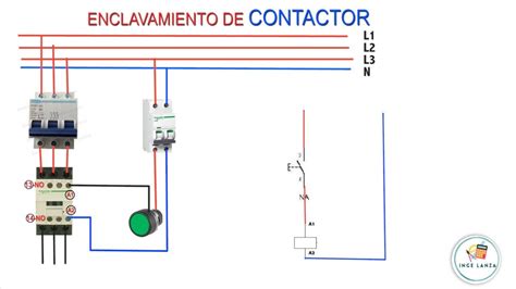 como hacer el enclavamiento de un contactor instalaciones práctica 9