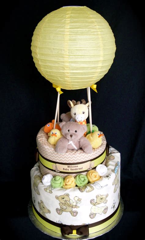 Diaper Cake Hot Air Balloon At Willie Timothy Blog