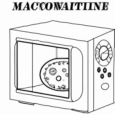 5 Modelos De Microondas Para Desenhar E Colorir