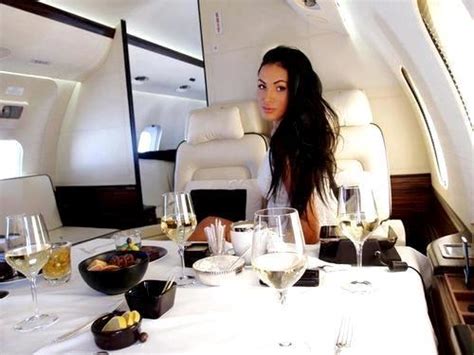 Private Jet Charter Provocative Woman