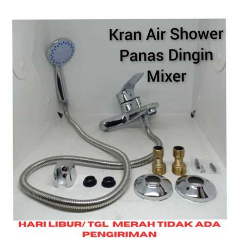 Kran Air Shower Panas Dingin Mixer Set Bathtub Water Heater Keran Bakip