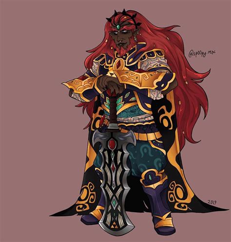 Legend of Zelda Breath of the Wild sequel inspired concept art of Ganondorf > redesign > botw 2 ...