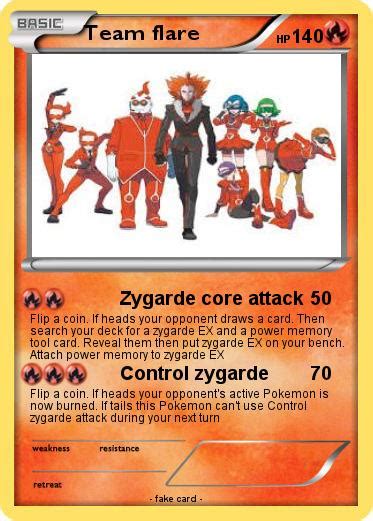 Pokémon Team flare 24 24 Zygarde core My Pokemon Card