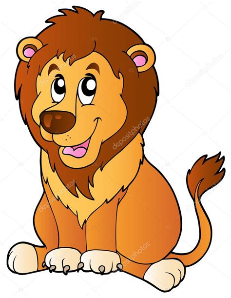 Cartoon Sitting Cartoon Sitting Lion Stock Vector Clairev 5515140