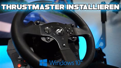Thrustmaster Lenkrad installieren Windows 10 | Gaming Setup | Racing