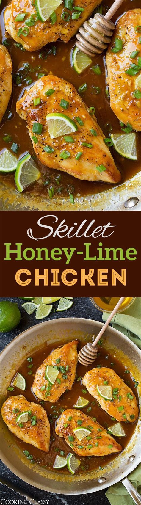 Skillet Honey Lime Chicken So Quick And Easy And So Flavorful