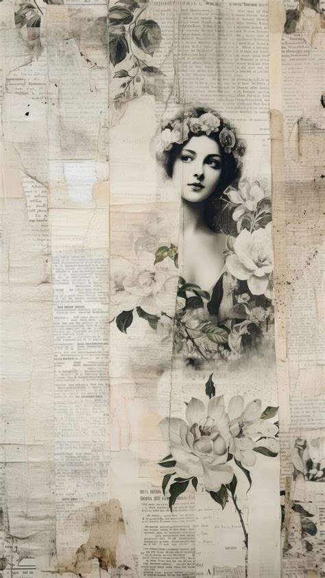 Wallpaper ephemera pale Angel collage | Premium Photo Illustration ...