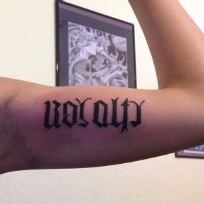 Ambigram Tattoos Designs Meanings For Men Women