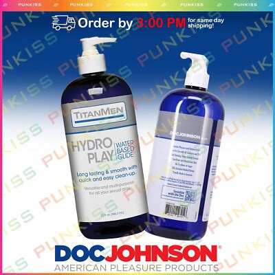 Titanmen Hydro Play Water Based Lubricantpersonal Sex Lube Glide Pump Bottle Ebay