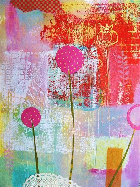 Just Pinky Art Print By Chris Cozen Collage Art Mixed Media Sale