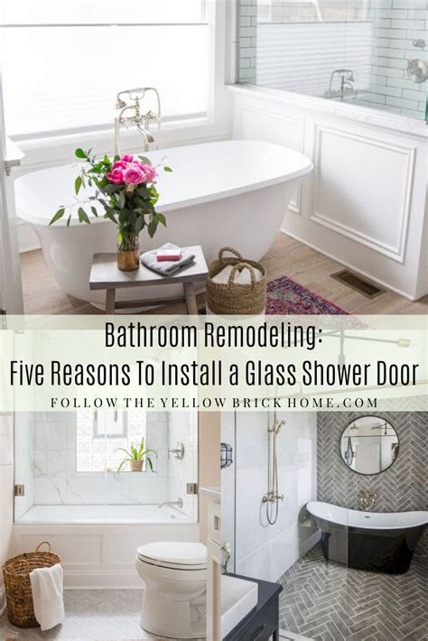 Bathroom Remodeling 5 Reasons To Install A Glass Shower Door Follow