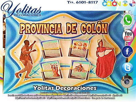 Yolitas Decoraciones Mural de la Provincia de Colón