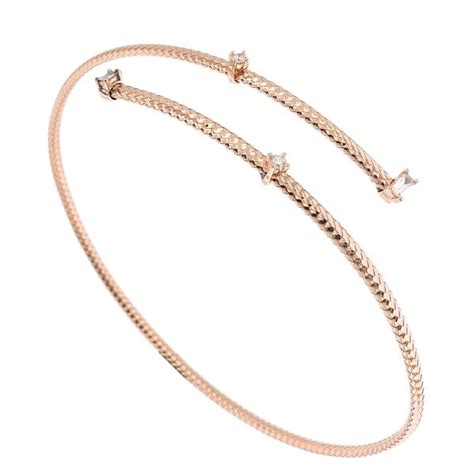 BRACELET EN OR ROSE 18K SERTI DE DIAMANTS AKOYA