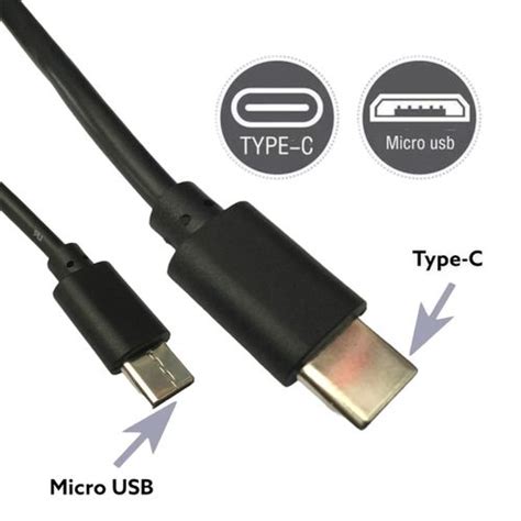 Câble De Charge Otg De Type C Vers Micro Usb Mâle Fiche Technique Et