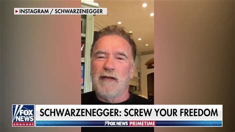 Arnold Schwarzenegger Tells Mask Critics Screw Your Freedoms Fox