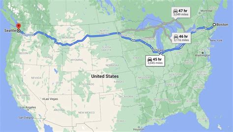 How Many Miles Is The US Coast To Coast And How Long Will It Take To