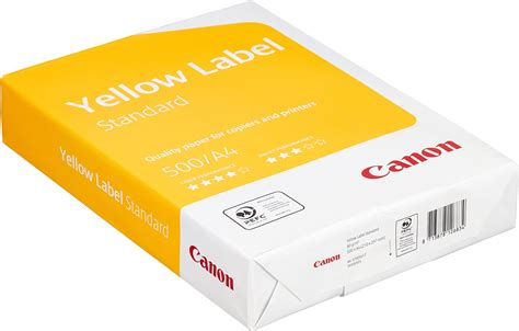 Canon A3 80 Gsm Standard Ecf Yellow Label Paper Pack Of 500 Amazon