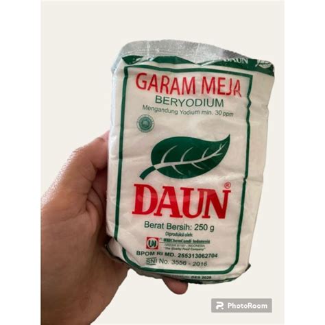 Jual Garam Meja Halus Cap Daun 250g Shopee Indonesia