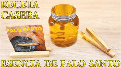 ESENCIA DE PALO SANTO Receta Casera Cómo hacer esencia de palo santo