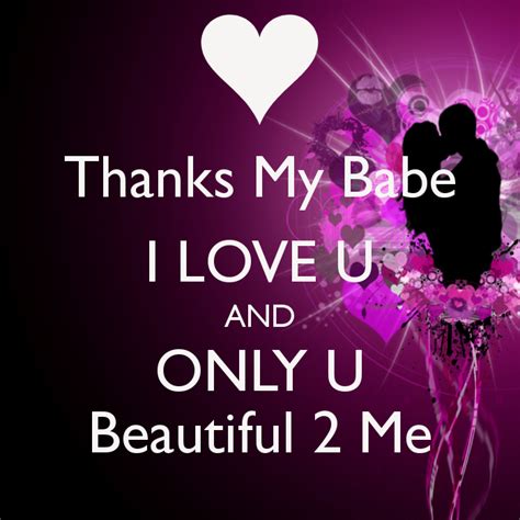 Thanks Babe Love Quotes QuotesGram