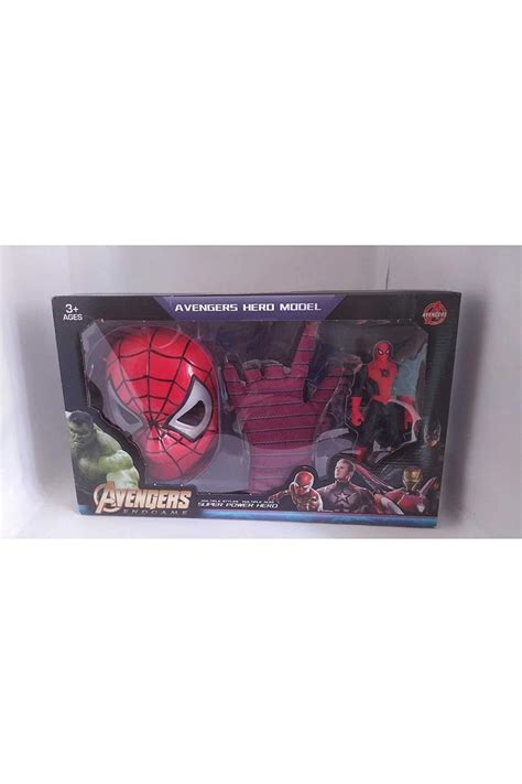 Spider Man Fig R R Mcek Adam Oyuncak Fig R Kl Maske Ve Eldiven