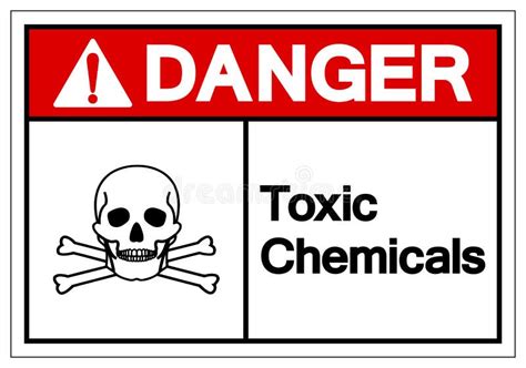 Danger Toxic Chemicals Symbol Sign, Vector Illustration, Isolate on ...