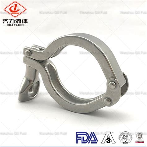 Stainless Steel Sanitary Double Hinge Tri Clamp China Sanitary Tri