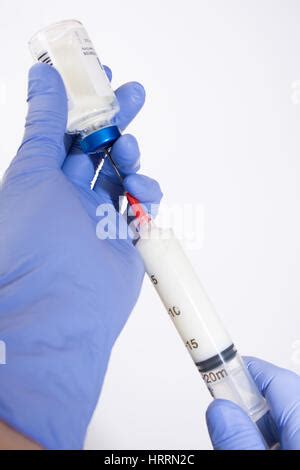 Close Up Of Anesthesiologist S Gloved Hands Withdrawing Dexamethasone