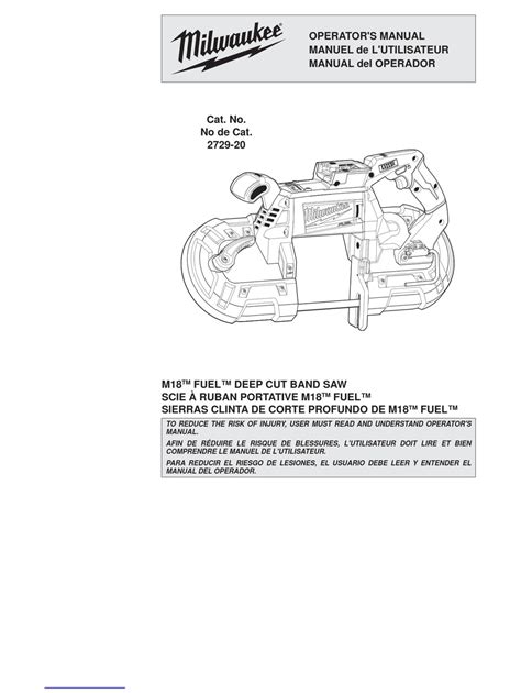 MILWAUKEE M18 FUEL 2729-20 OPERATOR'S MANUAL Pdf Download | ManualsLib